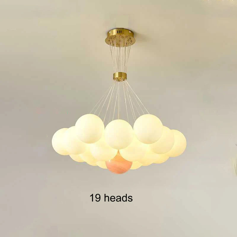Nordic Planet 3D Moon Ceiling Chandelier Living Room Decoration Designer Creative Dining Room Bedroom Pendant Lamp Lustre Fixtur