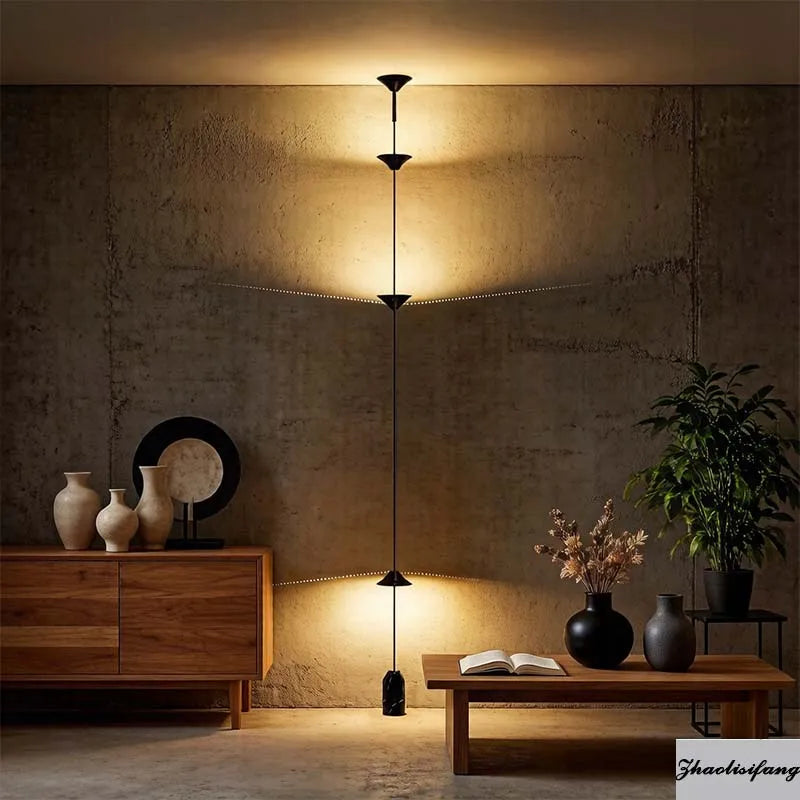 Modern LED cone-shaped design floor lamp pendant light living room bedroom bedside sofa side ambient light hanging line light
