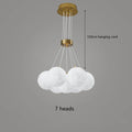 Nordic Planet 3D Moon Ceiling Chandelier Living Room Decoration Designer Creative Dining Room Bedroom Pendant Lamp Lustre Fixtur
