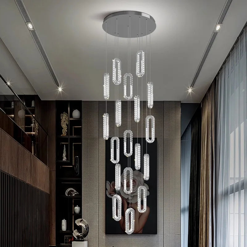 Modern home decor led lights pendant light lamps forstaircase Chandeliers for living room hanging light indoor lighting