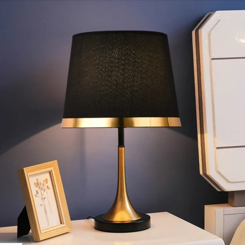 Retro Table Lamp LED Simple Romantic DC  Bedroom Bedside Living room Decoration Bulb Warm Remote Control Lighting Night Light