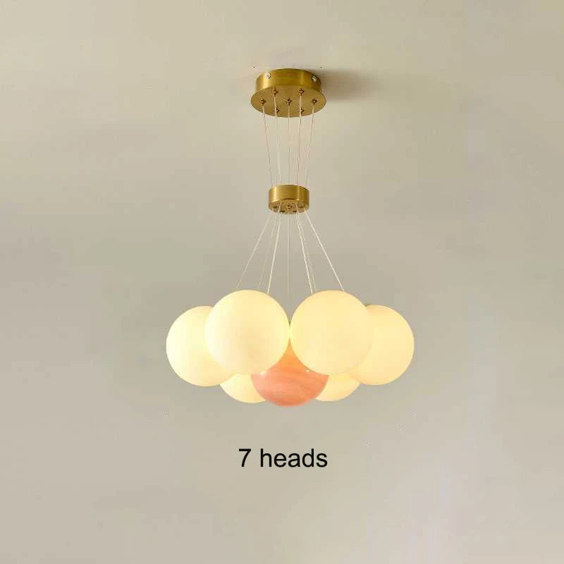 Nordic Planet 3D Moon Ceiling Chandelier Living Room Decoration Designer Creative Dining Room Bedroom Pendant Lamp Lustre Fixtur