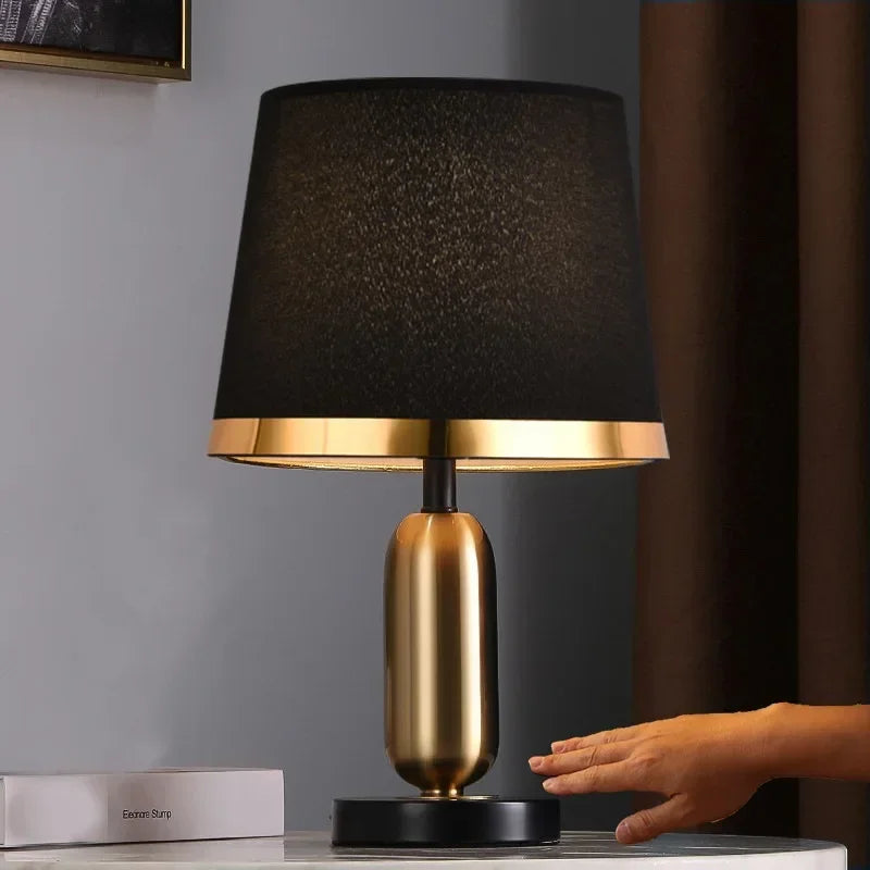 Retro Table Lamp LED Simple Romantic DC  Bedroom Bedside Living room Decoration Bulb Warm Remote Control Lighting Night Light