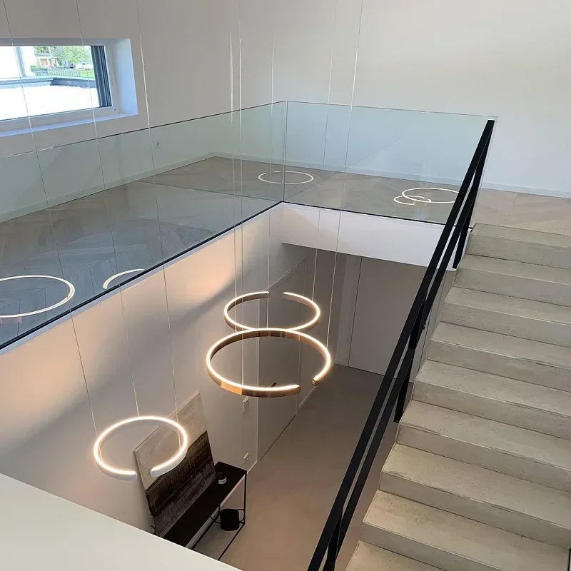 Nordic Designer Pendant Light Round Led Chandelier Dining Room Bedroom Hanging Lamp Restaurant Kitchen Bar Lighting Fixtures