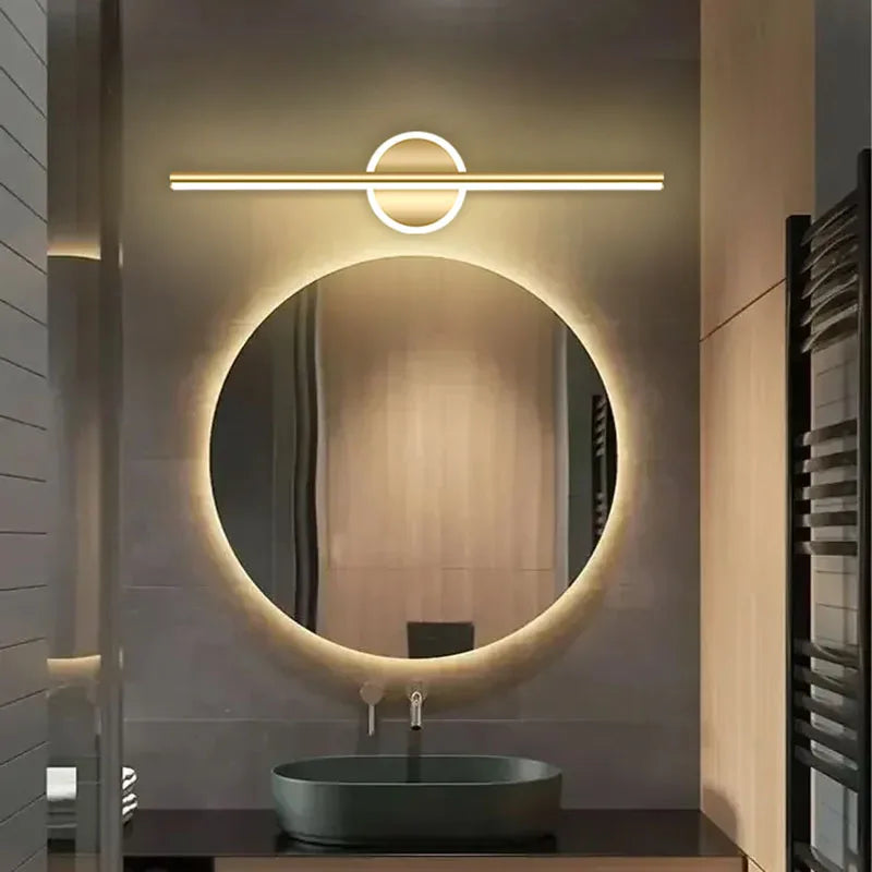 Modern LED Mirror Headlights With Simple Lines Wall Lamps For Indoor Bedrooms Living Rooms Kitchens Bathrooms Lighting Fixtures