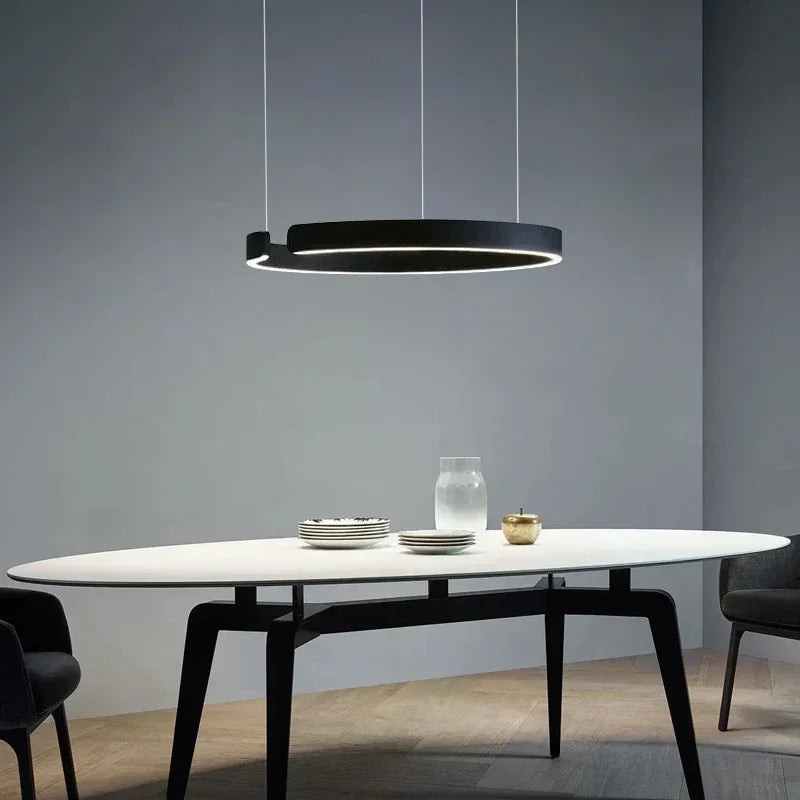 Nordic Designer Pendant Light Round Led Chandelier Dining Room Bedroom Hanging Lamp Restaurant Kitchen Bar Lighting Fixtures